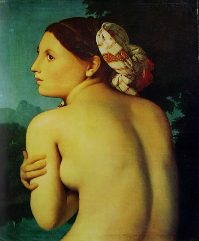 Jean-Auguste-Dominique Ingres: Nudo femminile di schiena (Bayonne)