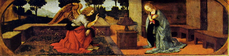 Leonardo da Vinci: L'annunciazione (Louvre)