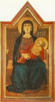Ambrogio Lorenzetti - Madonna col Bambino, Chiesa di Sant'Angelo (Vico l'Abate)