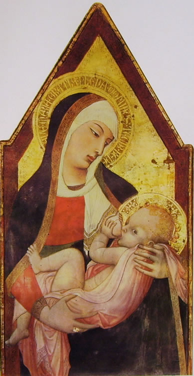 Ambrogio Lorenzetti - Madonna del latte, seminario, Siena