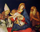 10 Lotto - Madonna col bambino un Santo vescovo e Sant'Onofrio