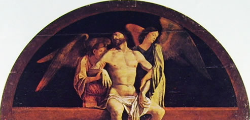 Lorenzo Lotto: Pala di Santa Cristina al Tiverone - Il Cristo