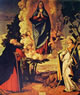 Lotto - Assunzione della Vergine con i Santi antonio Abate e Ludovico da Tolosa 