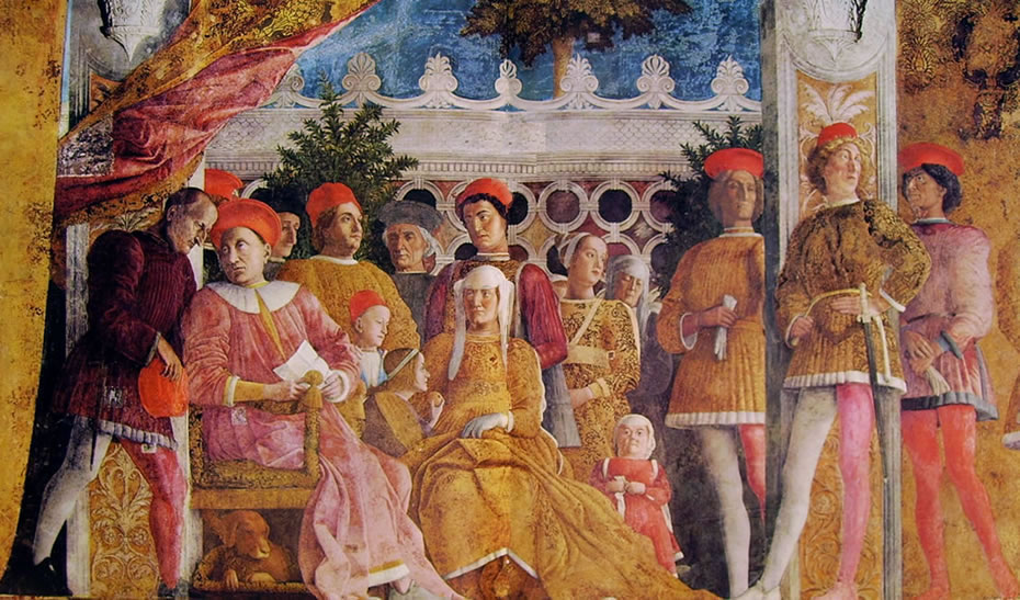 Mantegna: Camera degli sposi - La corte
