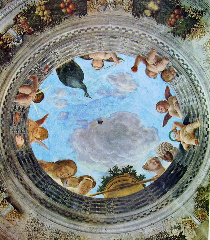 Mantegna: Camera degli sposi - Oculo del soffitto