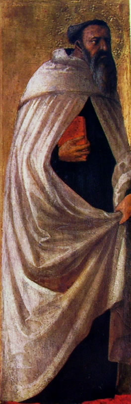 Masaccio: Polittico di Pisa - Santo Carmelitano