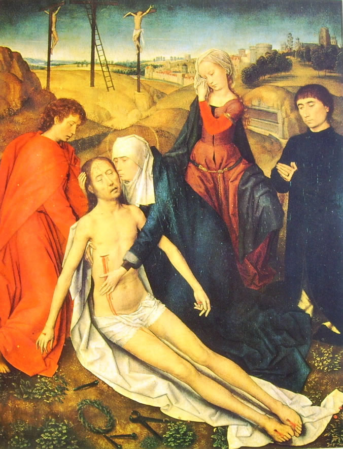 Hans Memling: Il compianto su Cristo morto (Galleria Doria)