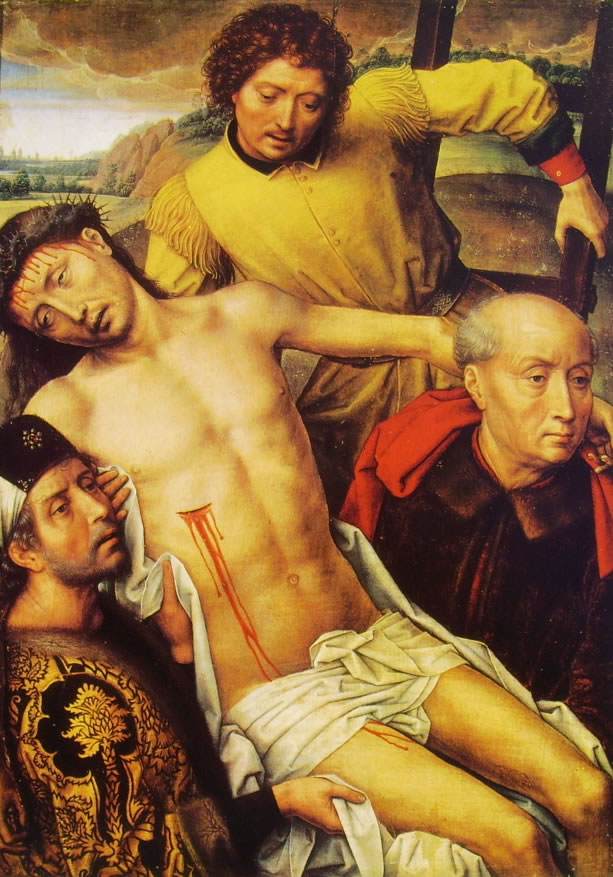 Dal Dittico di Granada - La discesa dalla croce (Granada), cm. 51 x 36,5, Capilla Real, Granada.