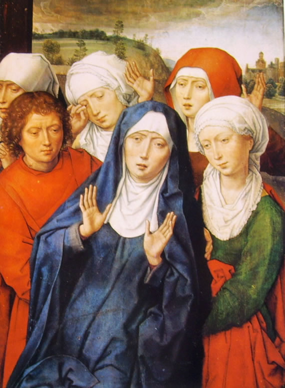 Hans Memling: Dal dittico di Granada - Le pie donne piangenti e San Giovanni Evangelista