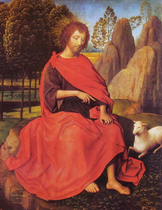 Hans Memling: Dal Dittico San Giovanni Battista e la Veronica - di San Giovanni Battista