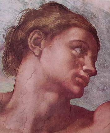 Michelangelo - Soffitto della Cappella Sistina, particolare della scena