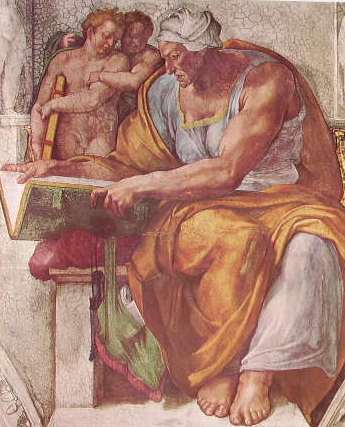 Michelangelo - Volta Cappella Sistina, part. della Sibilla Cumana