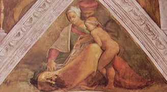 Michelangelo - Figure nella Vela della Cappella Sistina