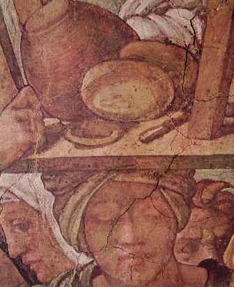 Michelangelo - Volta della Cappella Sistina, particolare del Diluvio Universale, Vaticano