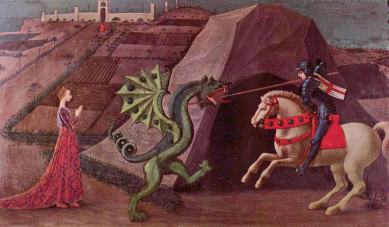 Paolo Uccello: San Giorgio e il drago (Musée Jacquemart-André)