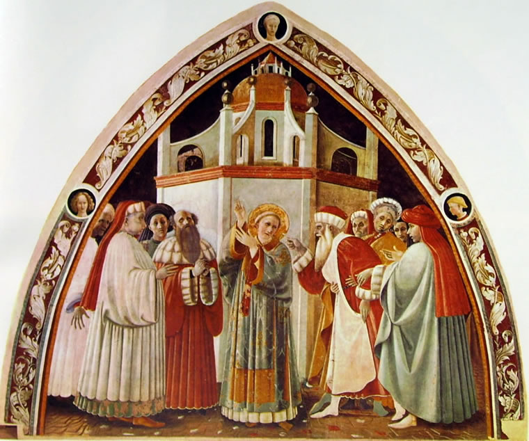 Paolo Uccello: Cappella dell'Assunta - La Disputa di Santo Stefano