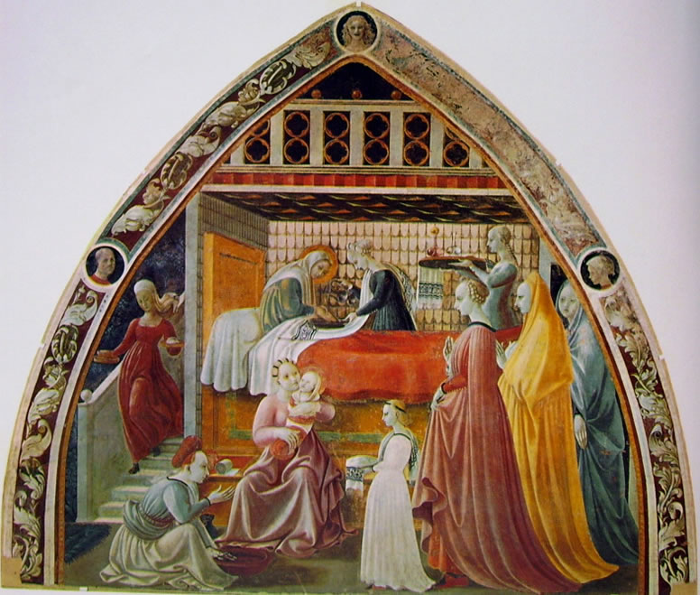 Paolo Uccello: Cappella dell'Assunta - Natività della Vergine