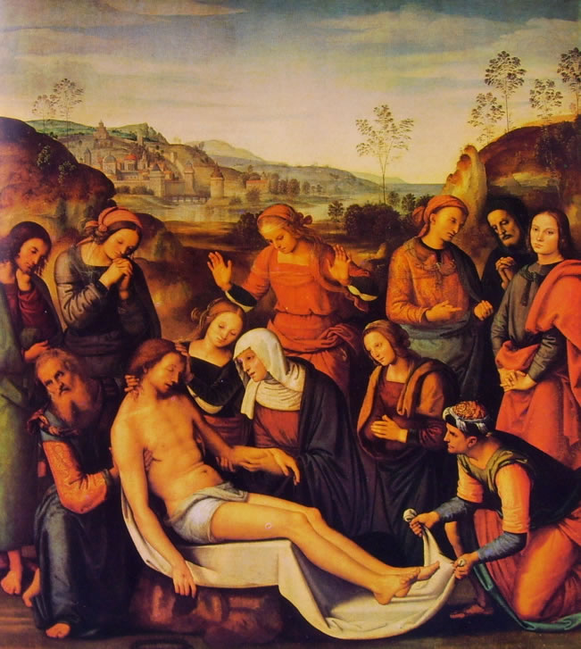 Perugino: Compianto su Cristo morto (Palazzo Pitti)