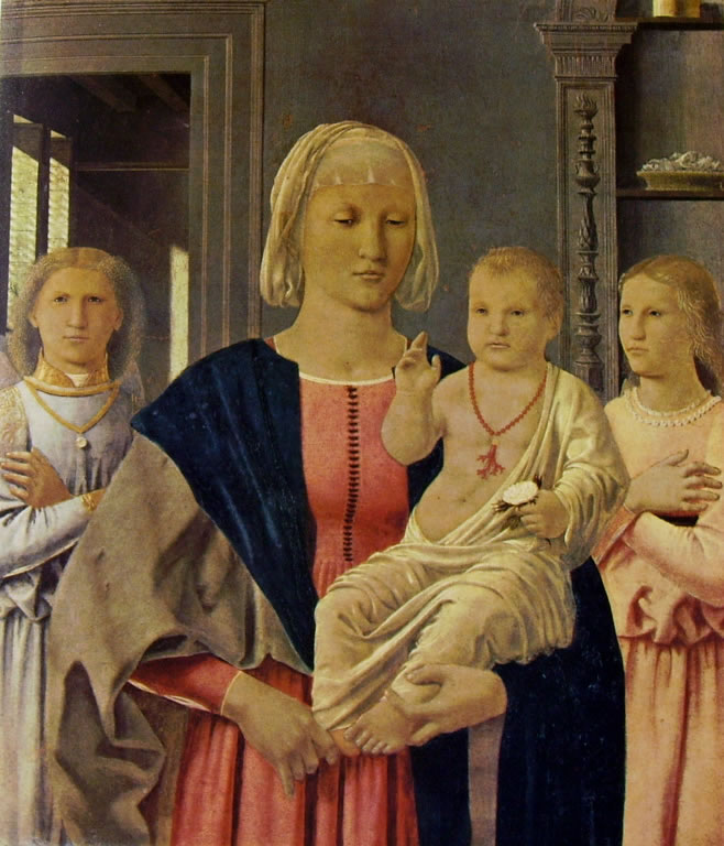 Piero della Francesca: Madonna di Senigallia, cm. 61 x 53,5, Galleria Nazionale delle Marche, Urbino.