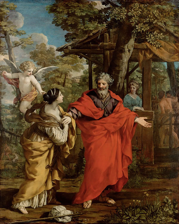 Pietro da Cortona: Il ritorno di Agar ad Abramo