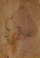 11 Pisanello - Testa di donna in profilo verso sinistra