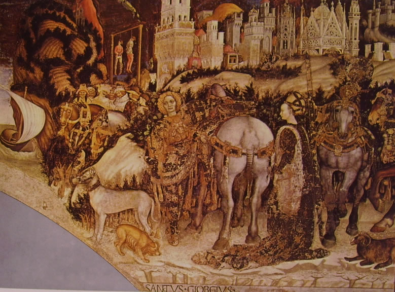 Pisanello: San Giorgio e la principessa