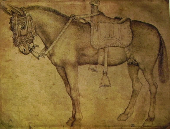 Pisanello: Mulo bardato