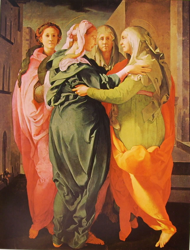 Il Pontormo: Visitazione (Carmignano), cm. 202 x 156