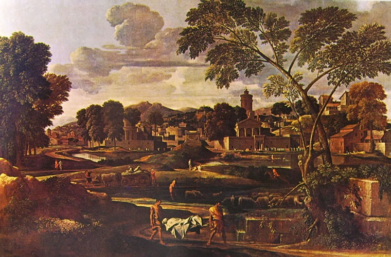 Nicolas Poussin: Paesaggio con i funerali di Focione