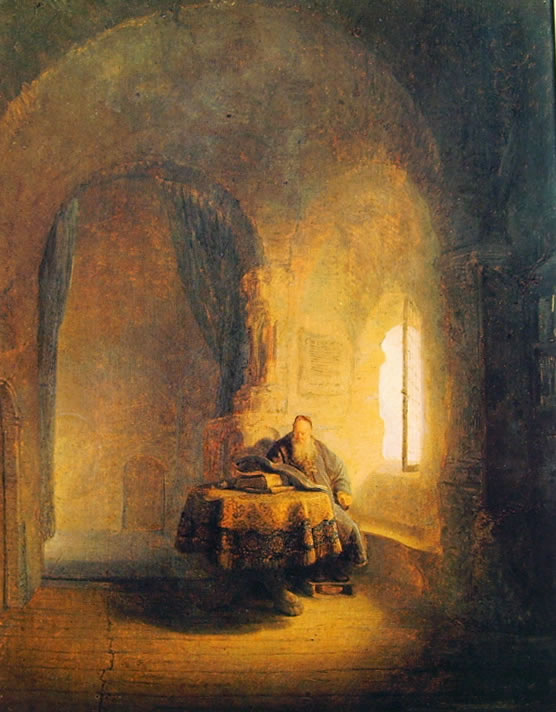 Rembrandt Harmenszoon Van Rijn: Studioso in lettura