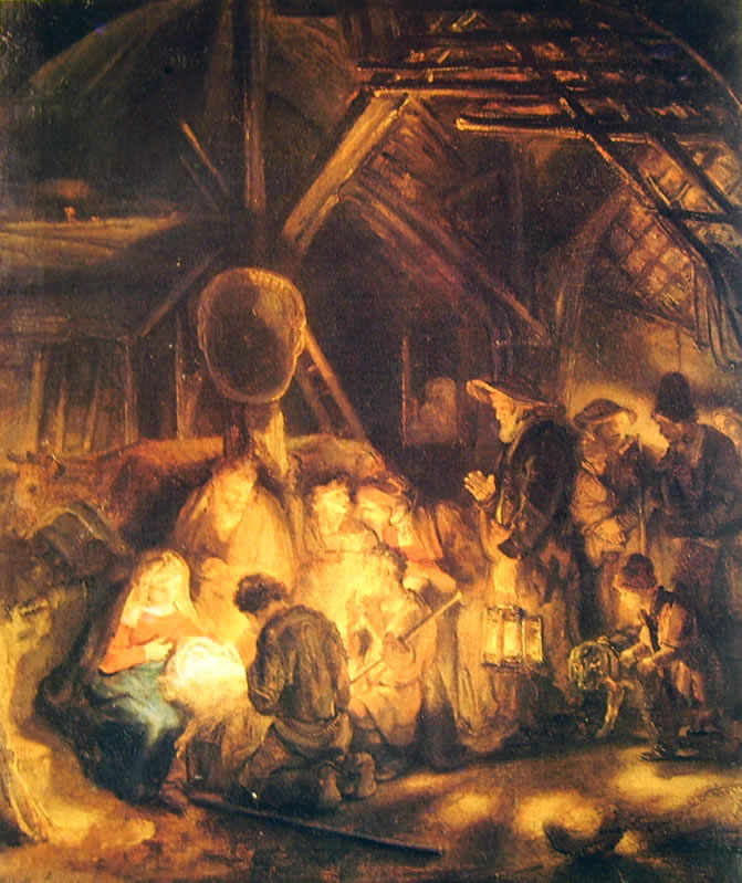Rembrandt Harmenszoon Van Rijn: L'adorazione dei pastori