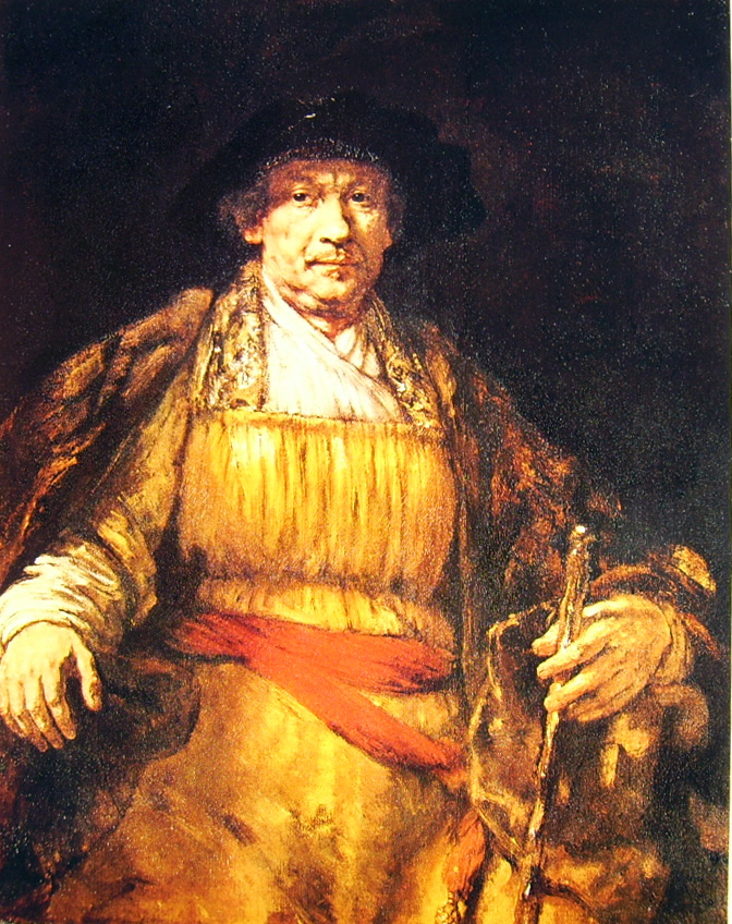 Rembrandt Harmenszoon Van Rijn: Autoritratto con bastone