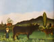 02 Rousseau Doganiere - Paesaggio con filatrice e bovini