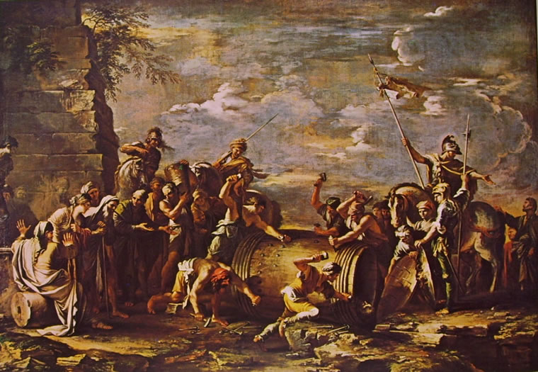 Salvator Rosa: Il martirio di Attilio Regolo