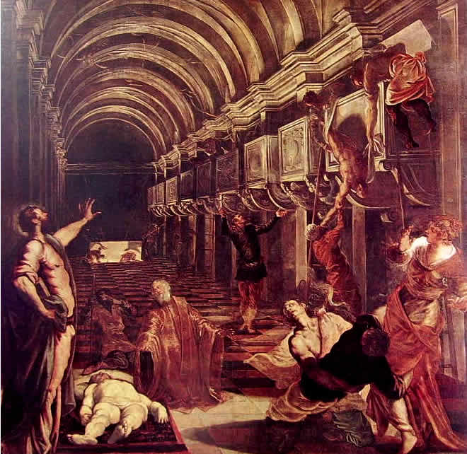 Il Tintoretto: Il ritrovamento del corpo di San Marco