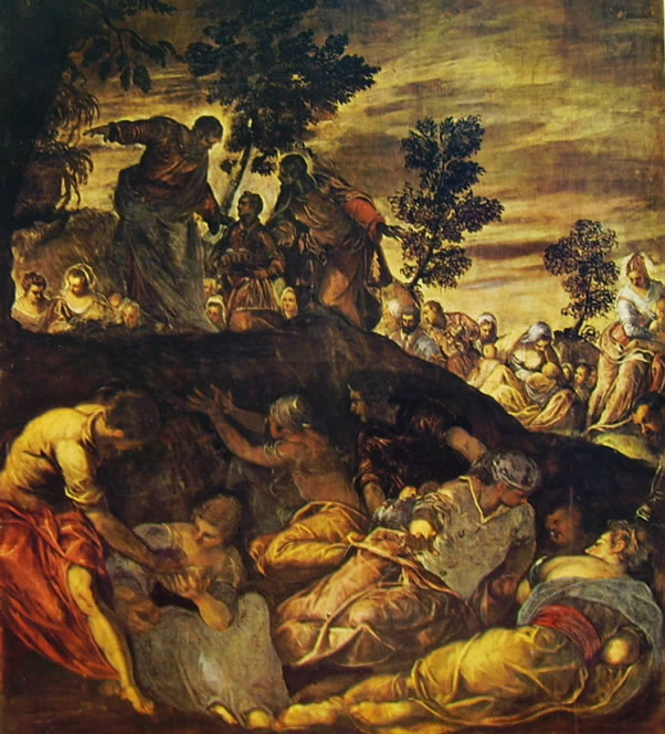 Il Tintoretto: Dipinti per la sala grande di San Rocco, La moltiplicazione dei pesci