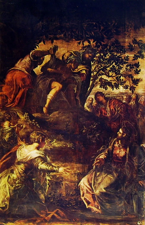 Il Tintoretto: Dipinti per la sala grande di San Rocco, La resurrezione di Lazzaro