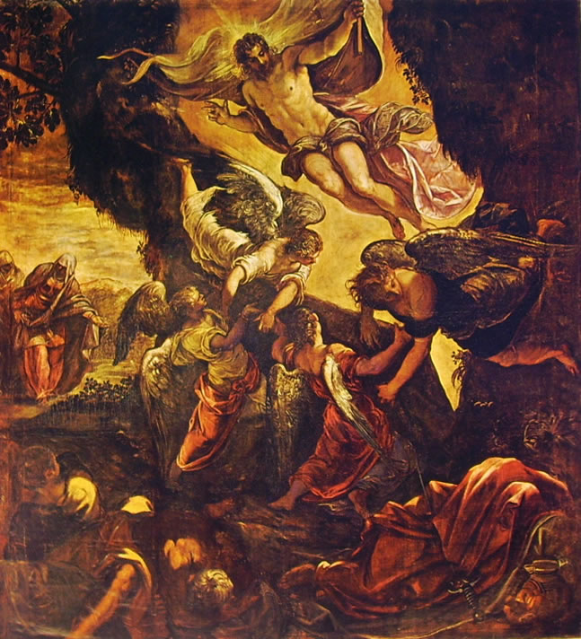 Il Tintoretto: Dipinti per la sala grande di San Rocco - La resurrezione
