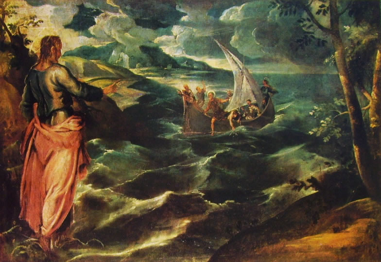 Il Tintoretto: Cristo sul mare di Galilea