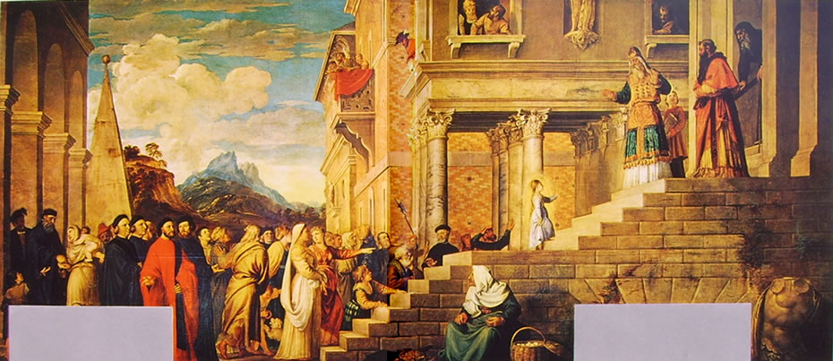 Tiziano: La presentazione di Maria al tempio