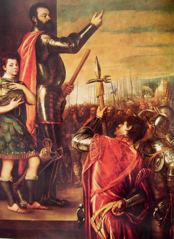 Tiziano: Allocuzione di Alfonso d'Avalos
