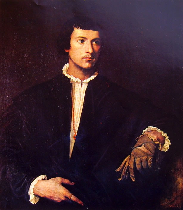 Tiziano: Ritratto d'uomo (l'uomo dal guanto)