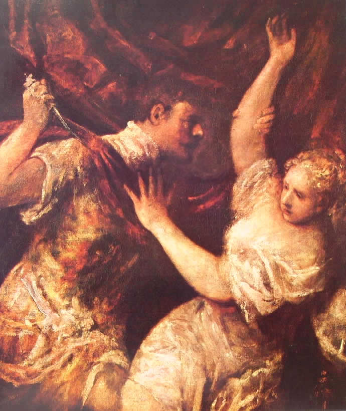 Tiziano: Tarquinio e Lucrezia