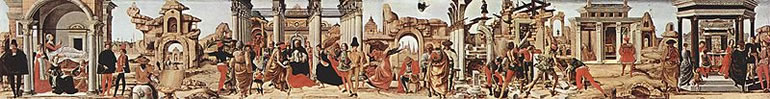 Miracoli di San Vincenzo Ferrer, cm. 27,5 x 214, Musei Vaticani, Roma (foto da Wikimedia Commons)