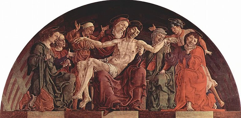 Cosmè Tura: Pietà del polittico di Roverella