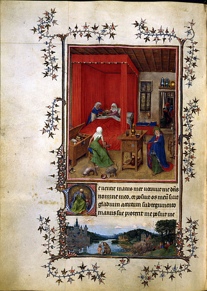 Jan van Eyck (1390 circa – 1441): Fogli del libro miniato, le "Ore di Torino"
