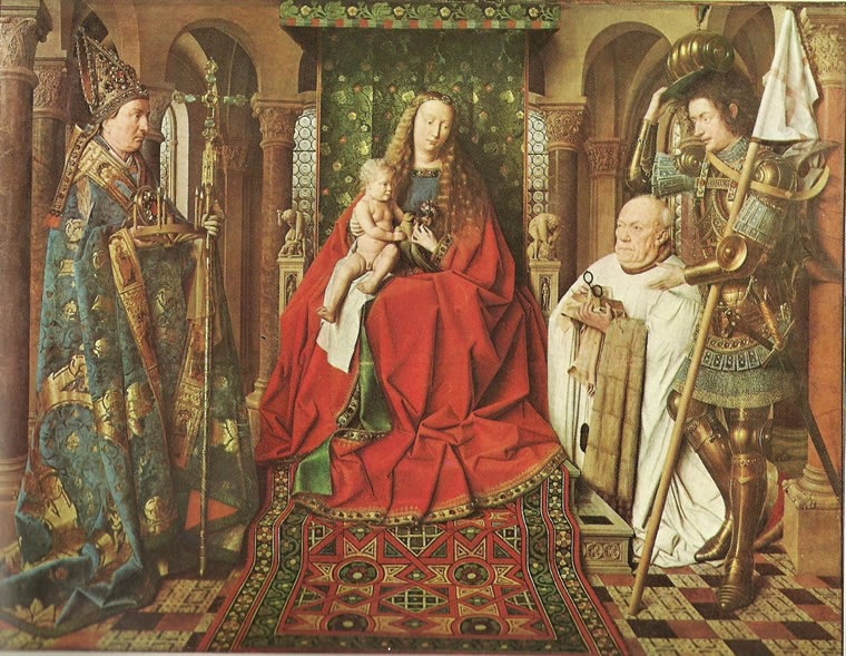 Jan van Eyck: Madonna del canonico Van der Paele