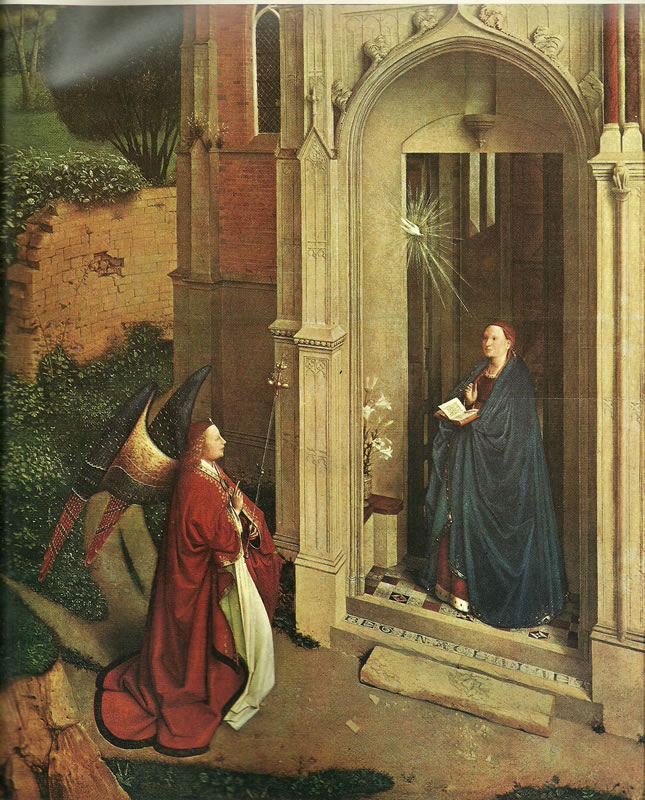 Jan van Eyck: L'Annunciazione