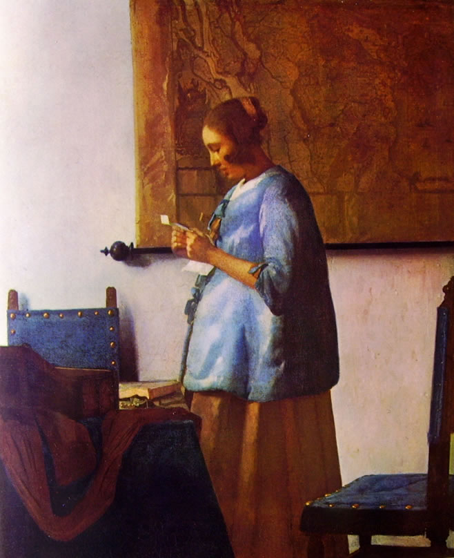Jan Vermeer: Donna in blu