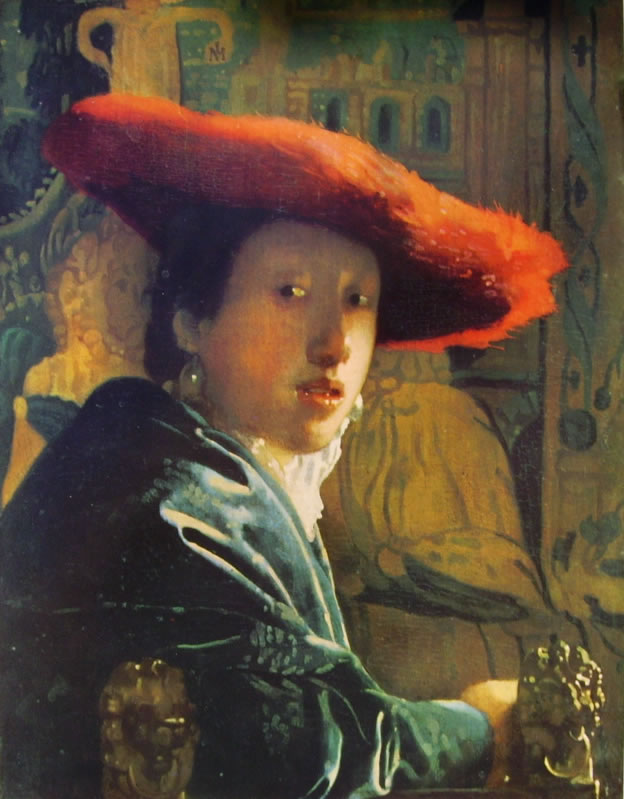 Jan Vermeer: Ragazza con cappello rosso